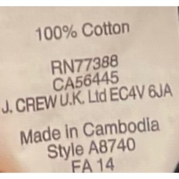 J. Crew Women's Size Large Navy & Coral Pink "Merci" French Graphic Crew Neck Sw - Picture 4 of 5